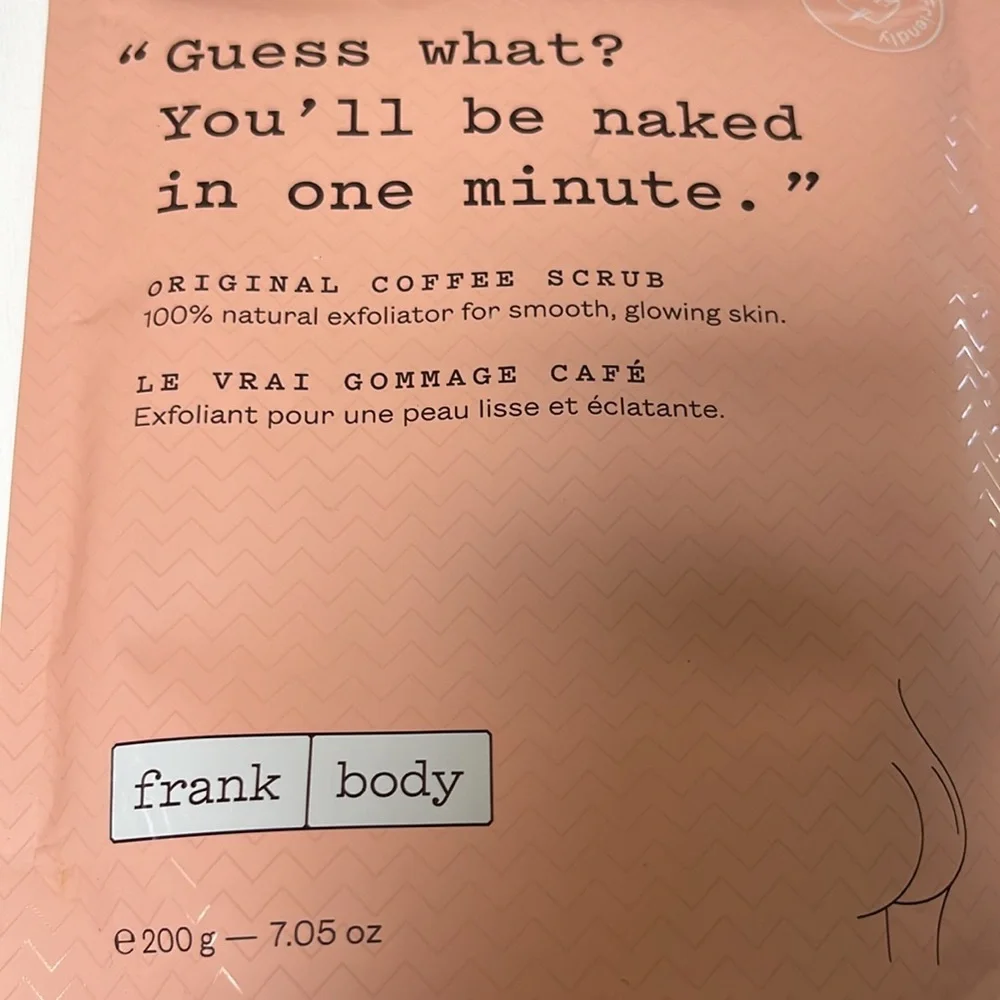 frank body. Original coffee scrub. New in package